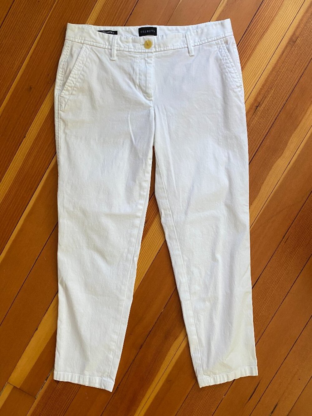 Talbots Relaxed Chino Pants - White - Size 2P / XS